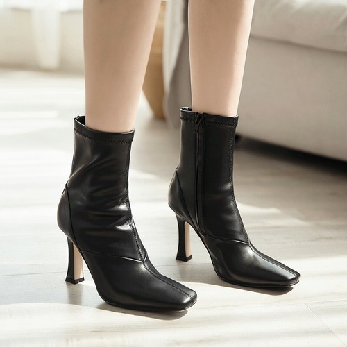 square toe short boots